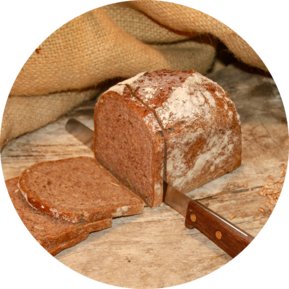 Aufgeschnittenes Brot